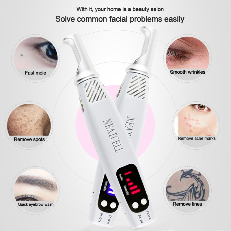 WellGroom Picosecond Laser Pen Blue Red Light Therapy Remover hine Skin Care Device_voghion.com