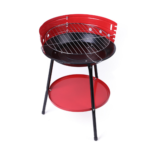 36cm Round Charcoal Portable BBQ Grill Picnic Gathering Barbecue