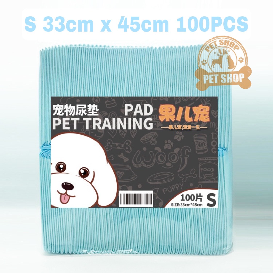 Bịch tã lót cho chó đi vệ sinh, tã giấy khay, lồng chuồng thú cưng, mèo siêu thấm hút 100 miếng/50 miếng