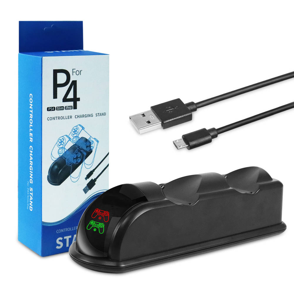 Nhanh chóng cho PS4 điều khiển Trạm Sạc Bộ sạc kép đứng với màn hình hiển thị trạng thái cho Play Station 4/PS4 Slim/PS4 PRO