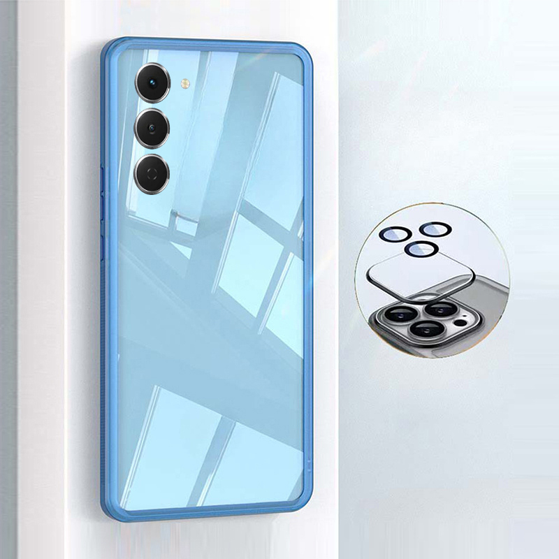 Phone cover Tecno Spark 40Pro Back case Camera Protection Semi Transparent Soft Silicone Shockproof with Lens Protector Films For Tecno Spark 40 Pro + Phone casesd. 