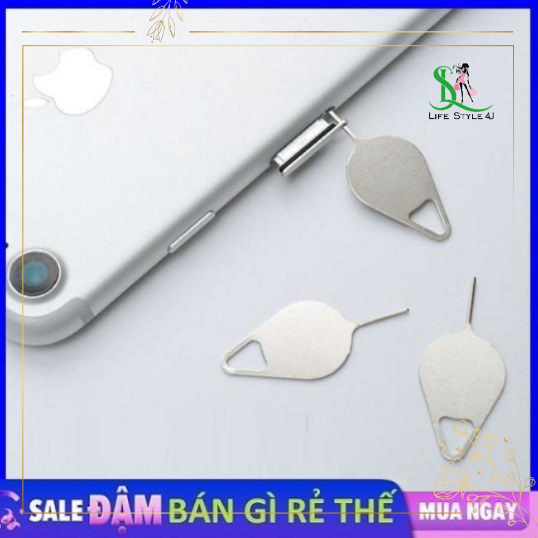 Que chọc sim, cây chọc sim, que chọc sim inox không gỉ đa năng chọc được lỗ sim tất cả các thiết bị - Life Style 4U
