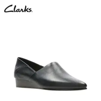 clarks womens black dress shoes