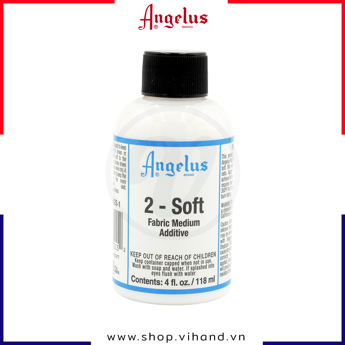 [HCM]Dung dịch pha màu Angelus 2-Soft (Vẽ bề mặt vải) – 118ml (4Oz)