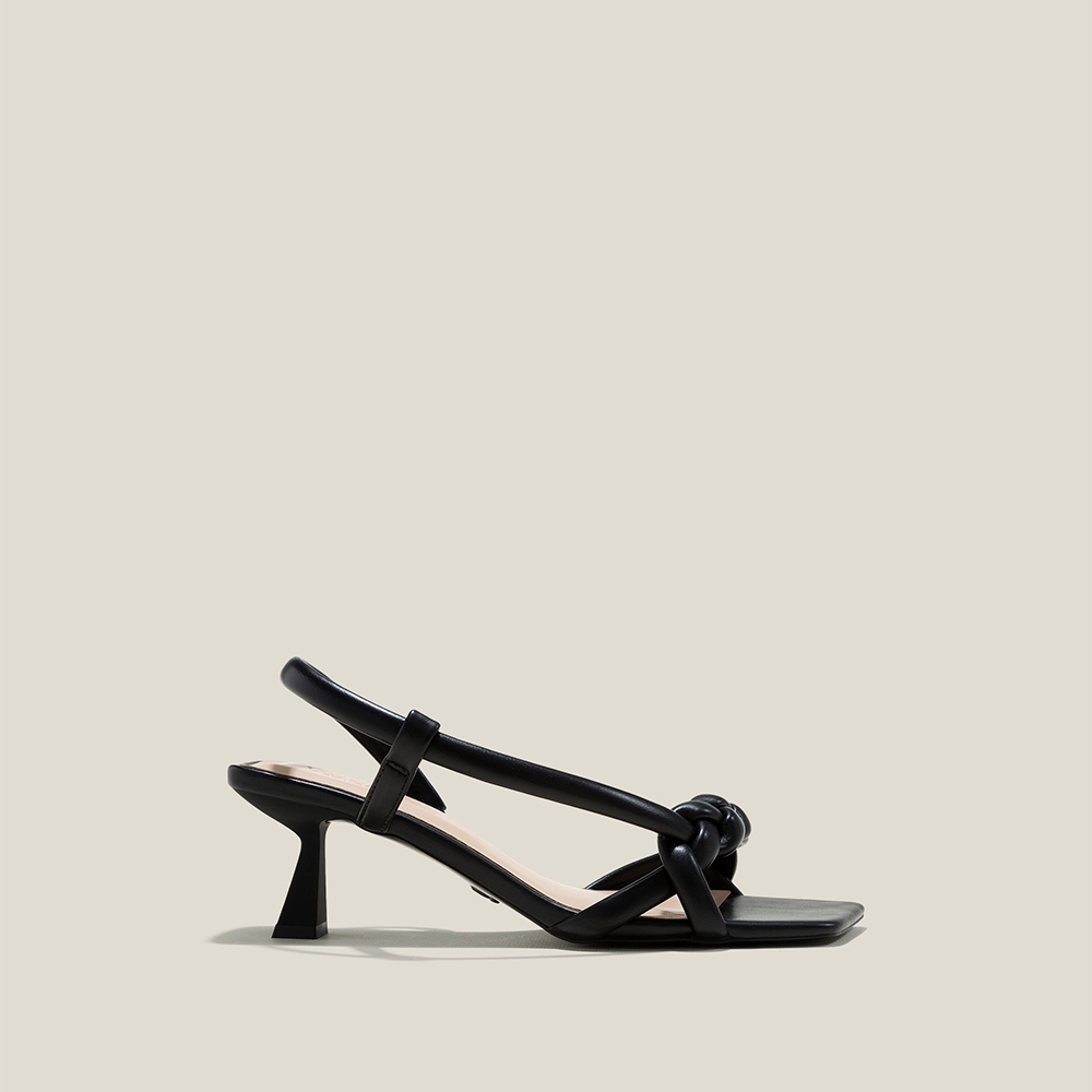 Vascara Sandal Spool Heel Quai Thắt Bính Phồng - SDN 0772