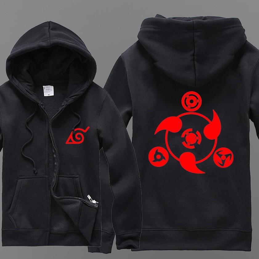 Anime NARUTO Akatsuki Jacket Casual Sweatshirt Luminous Hoodie Coat @