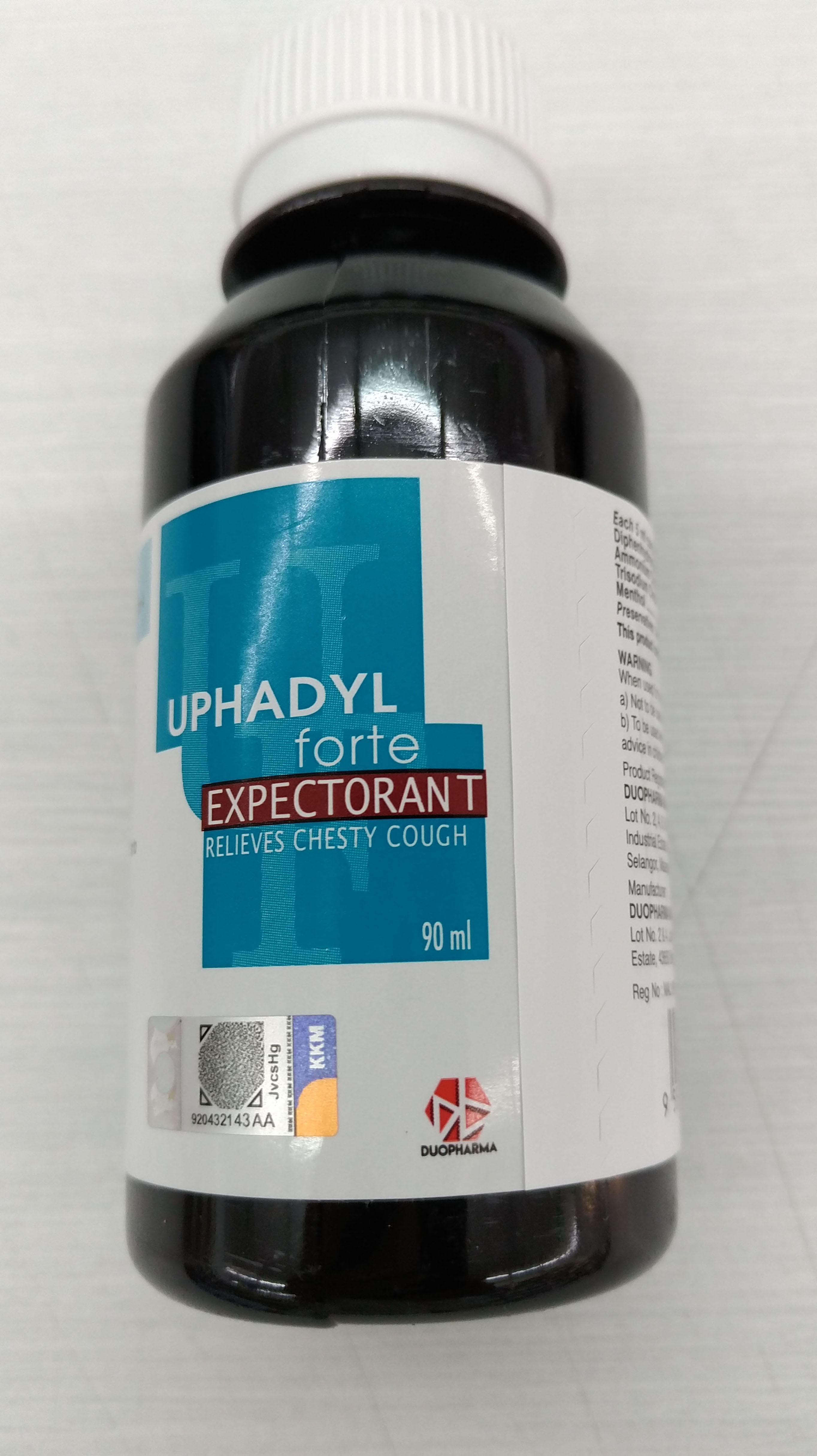 Uphadyl Forte Expectorant 90ml Duopharma Relief Chesty Cough Lazada