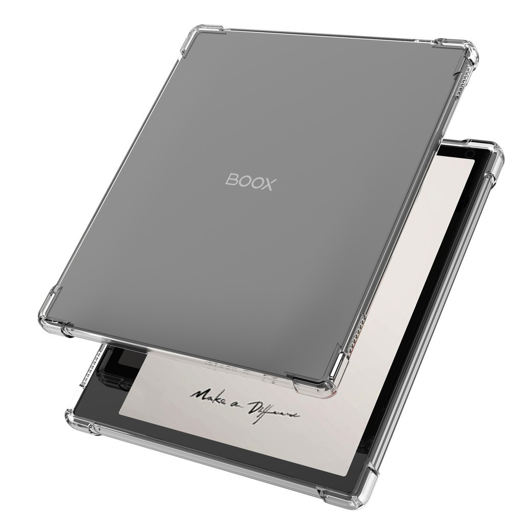 Rõ ràng trường hợp đối với Onyx boox lá 3 C 2 leaf3 leaf2 7 "eBook Bảo vệ Chống Sốc Trường hợp với 4 Chống Sốc túi khí trong suốt linh hoạt lưng mềm Bìa