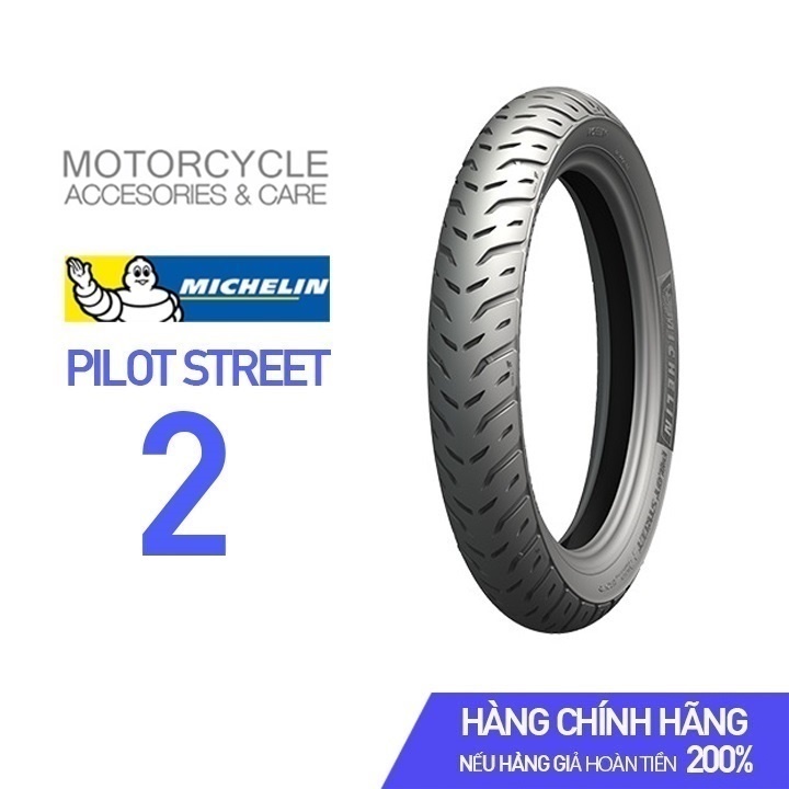 [HCM] CẶP VỎ MICHELIN PILOT STREET 2 SIZE 80/90-14 VÀ 90/90-14 - Vỏ xe AB.Vario,Vision,Janus,LuVias,Mio