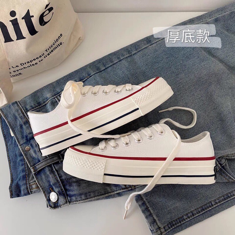 Giày thể thao nữ sneaker đế bánh mì thấp cổ Giày thể thao nữ cực chất dáng basic Mã Ml01158