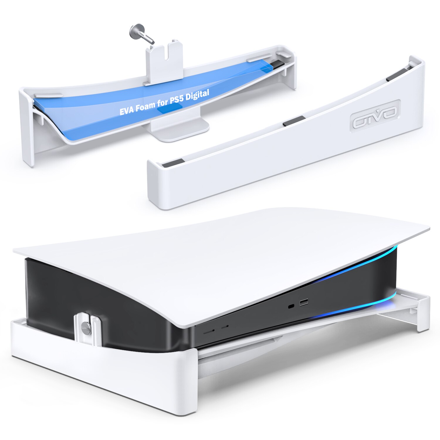 OIVO For PS5 Console Holder PS5 Horizontal Bracket Stand PS5 Base Stand For Playstation 5 Disc & Digital Editions Essories