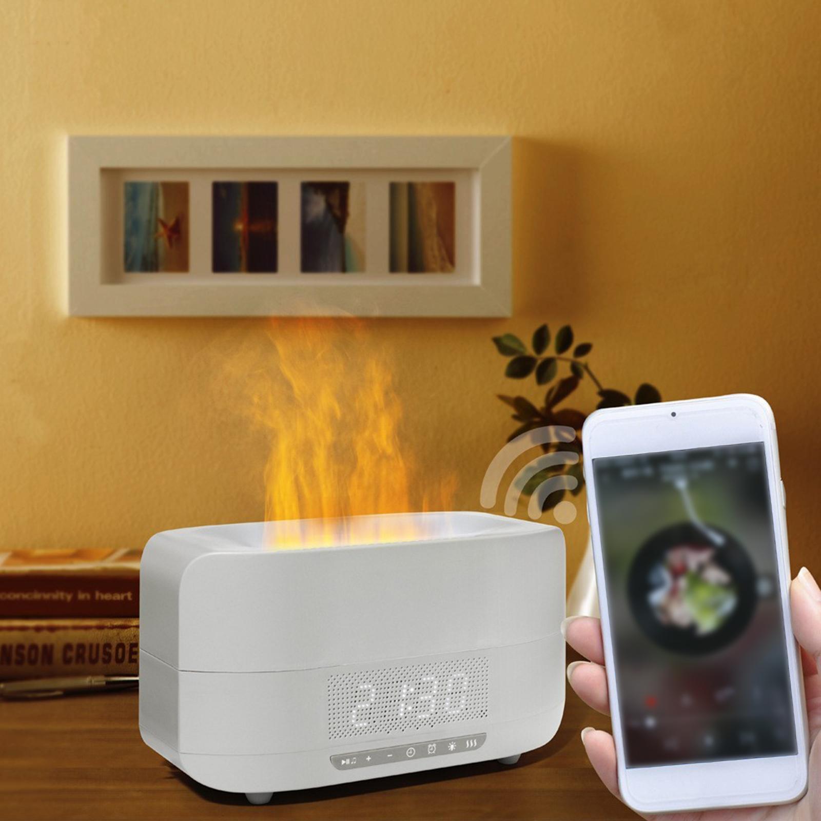 BNBAR Flame Air Diffuser Essential Oil Diffuser 110V Desktop Night Light Quiet Matte Auto Shut Off Air Humidifier Scent Diffuser