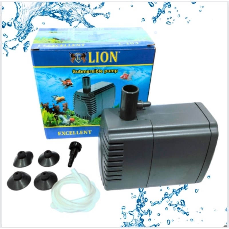 LION L 103 Pompa Aquarium kolam hidroponik