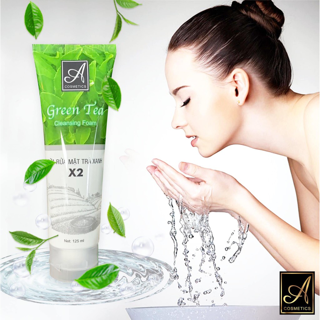 Sữa Rửa Mặt Trà Xanh X2 Green da mịn  sáng