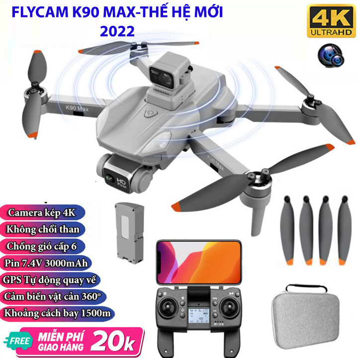 Flycam mini k90, Máy bay điều khiển từ xa giá giẻ thumbnail