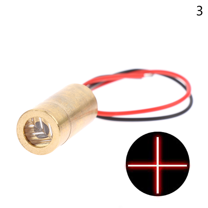 Đầu laser bằng đồng mô-đun Đi-ốt chữ thập laser 650nm 9mm 3V 50mW Laser đỏ