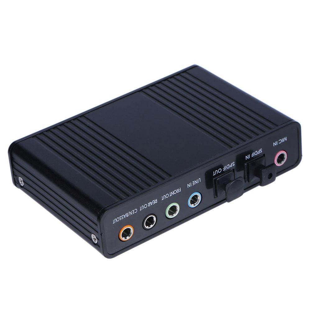 Card âm thanh box 5.1 USB 6CH + Optical audio (Xanh)