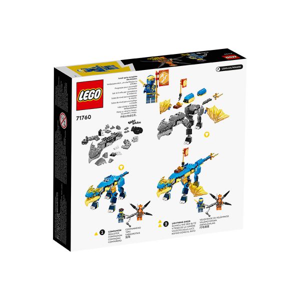 BỘ LẮP RÁP LEGO NINJAGO 71760 RỒNG THẦN SẤM SÉT CỦA JAY