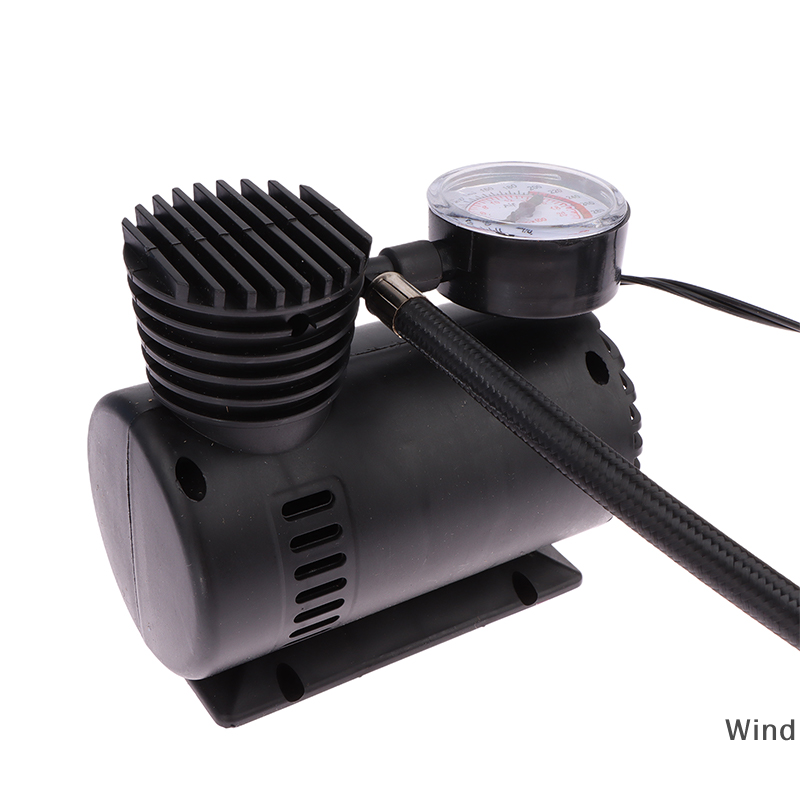 Wind Xách tay 12V 300PSI Mini Máy nén khí bơm lốp lốp Inflator 15lpm nhanh chóng thổi phồng xe lốp Inflator Tự động bơm Bộ