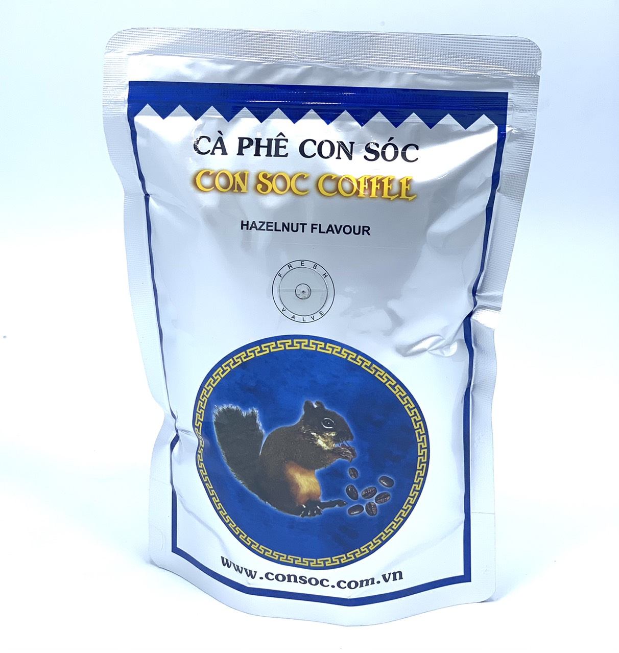 ( 02 Túi x 500gam)Cà phê Con Sóc Bịch Xanh 500gam/ Bịch - Cà phê pha phin Ngon