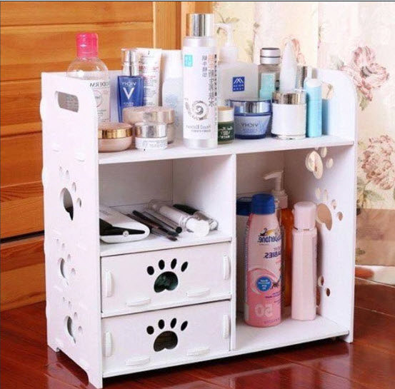 Kệ mĩ phẩm  chân chó kệ đựng đồ trang điểm