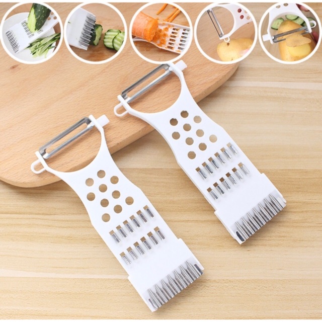 Dụng cụ bàn nạo đa năng 5 in 1 nạo gọt rau củ đa năng màu trắng