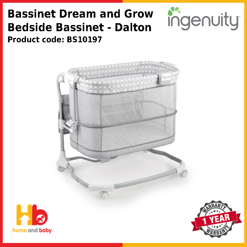 ingenuity dream and grow bedside bassinet dalton