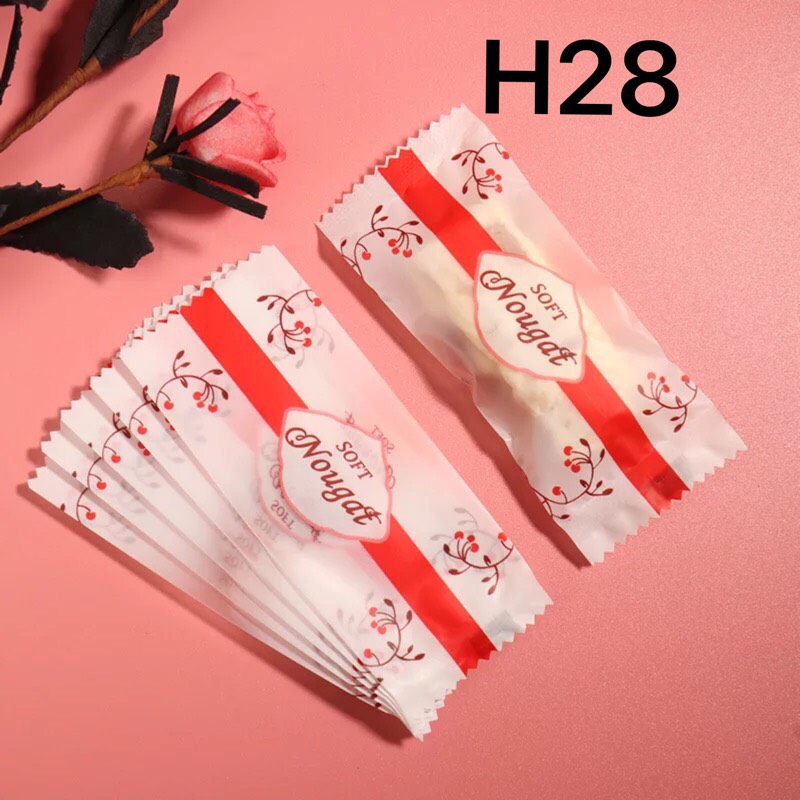 Túi đựng kẹo chữ Nougat 200c
