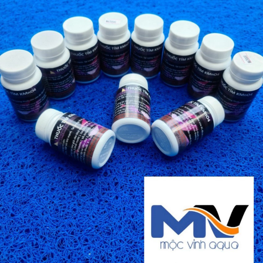 Tím Kmno4 và CloraminT khử khuẩn sát khuẩn cho hồ cá