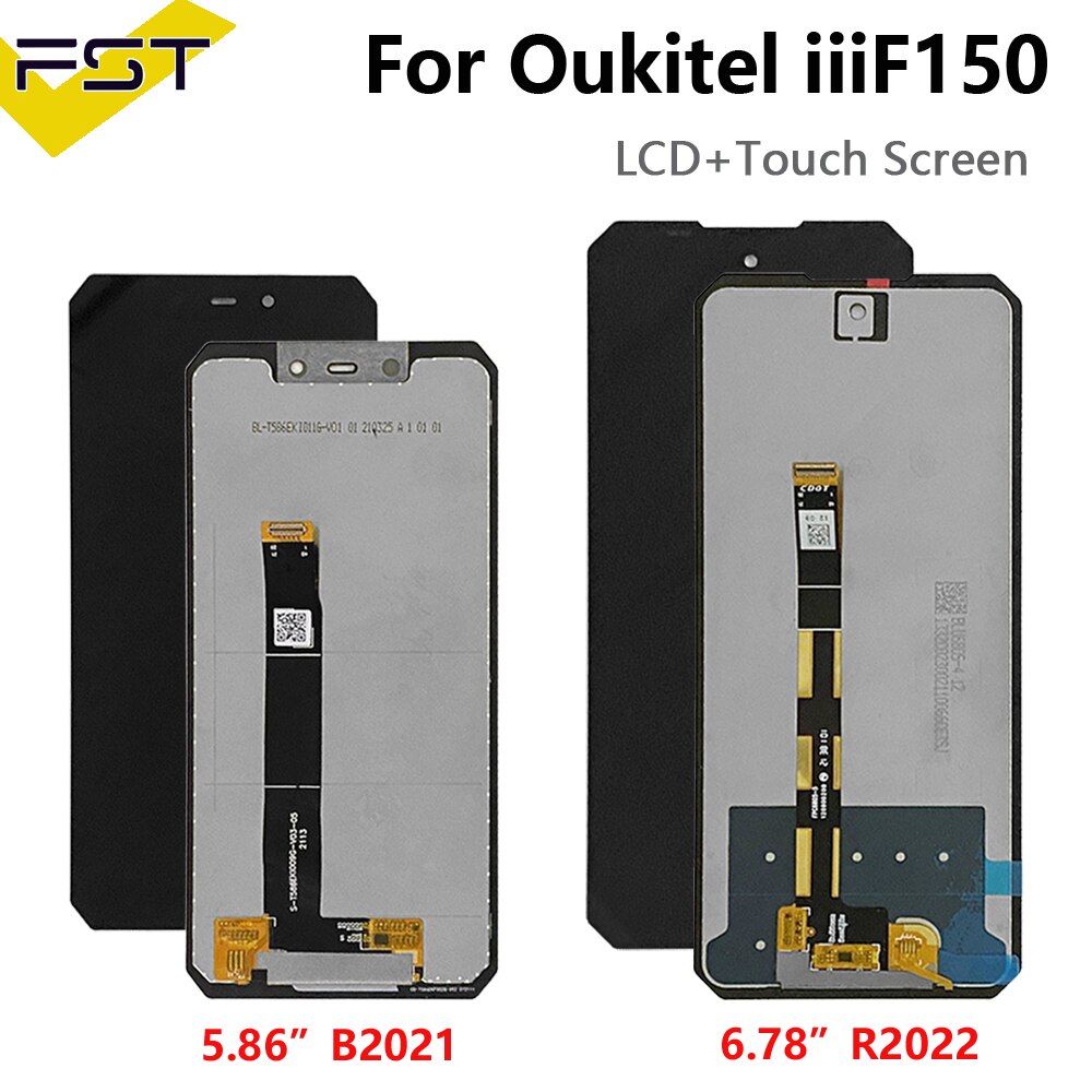 New original for oukitel iiif150 r2022 cell phone lcd display touch screen digitizer assembly lcd iiif150 b2021 display lcd
