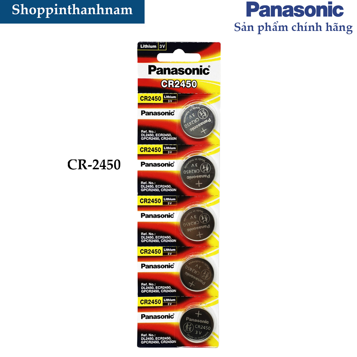 Pin CR2450 Panasonic Lithium 3 Volt - Hàng Chính Hãng