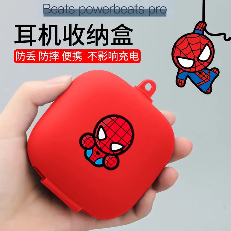 Phim Hoạt Hình Marvel Tai Nghe Trường Hợp Bìa Cho Beats Powerbeats Pro Silicone Tai nghe bluetooth Bảo Vệ Bìa