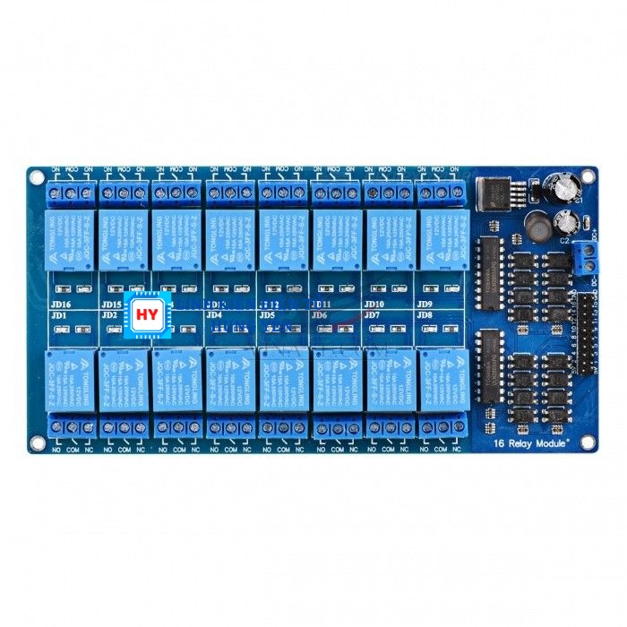 Module Relay 16 Kênh 5V - 12V 10A/220V