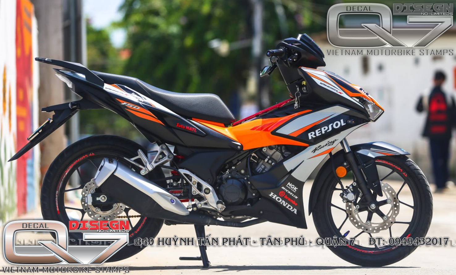 Tem rời winner x - cam đen