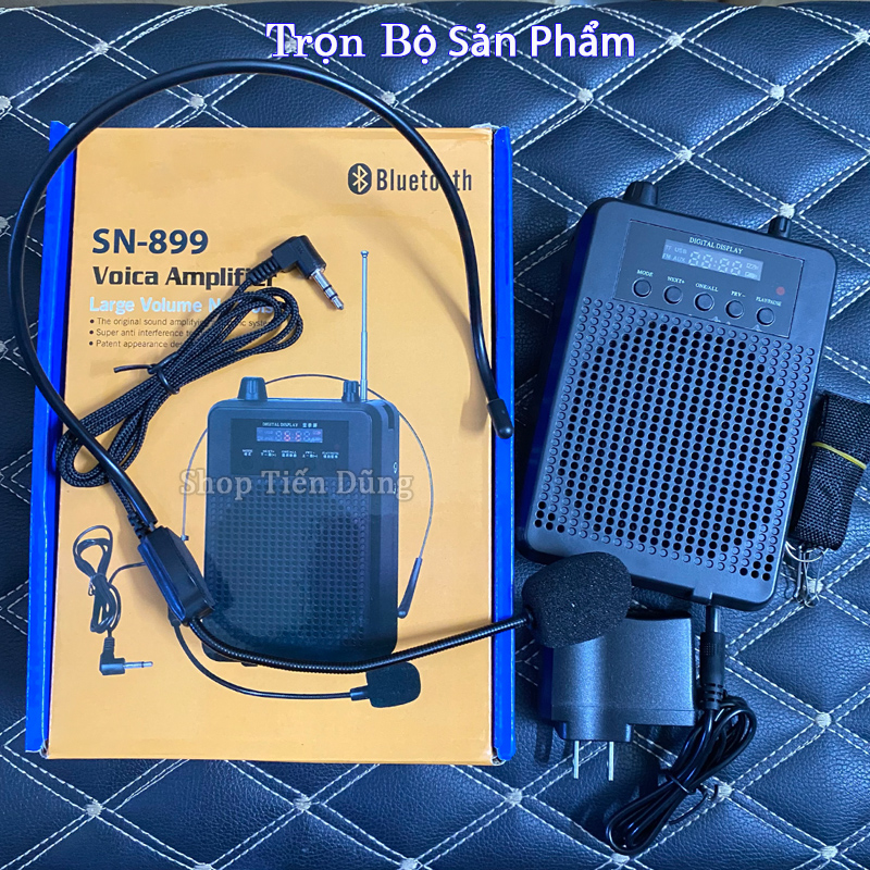 Loa Trợ Giảng SN898 có bluetooth hỡ trợ USB thẻ nhớ TF dòng kèm 1 mic có dây - Máy trợ giảng SN-898 tích hợp pin sạc có dây đeo dễ dàng di chuyển với mic cắm có dây