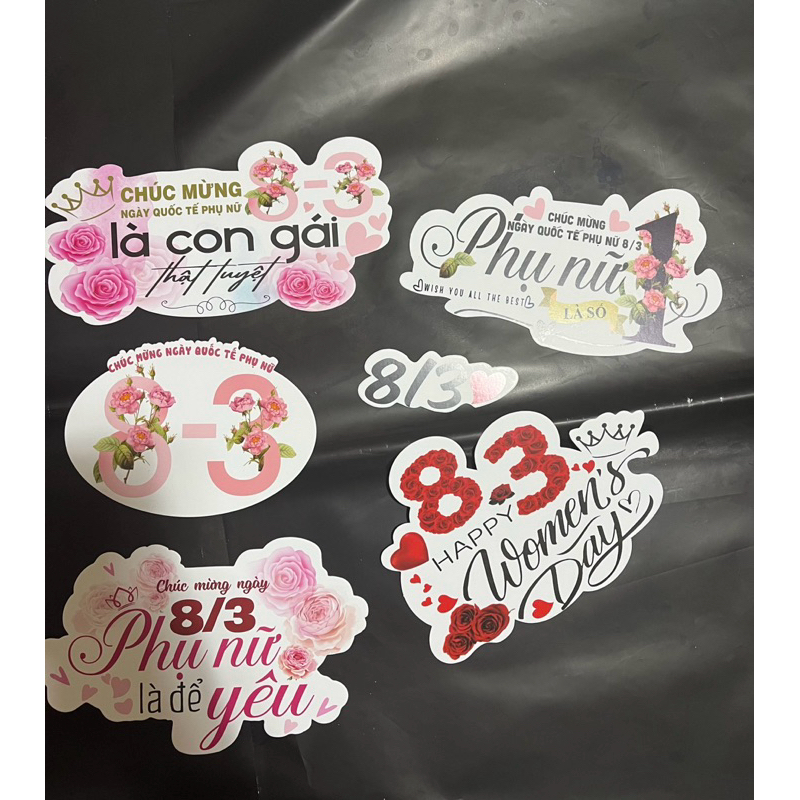 Sét 10 cái Baner chúc mừng  ngày 8/3