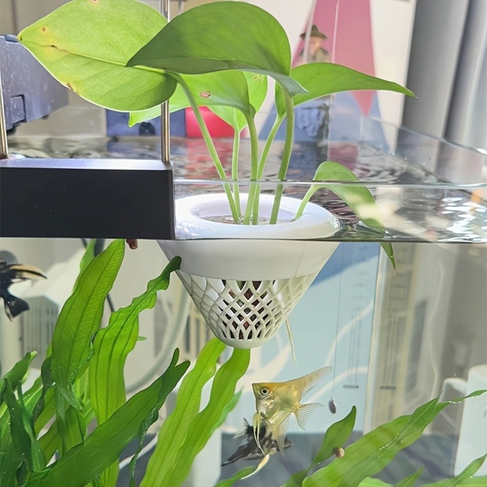 Easy-To-Use 3D Printed Floating Aquarium Planting Basket Growing Pots ...