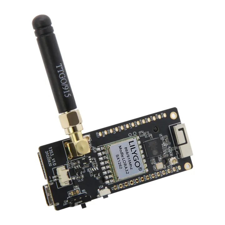 LILYGO WiFi Bluetooth Wireless Module T3S3 V1.0 ESP32-S3 LoRa SX1262/SX1276 SX1280 2.4G Development Board 0.96 Inch OLED Display Type-C