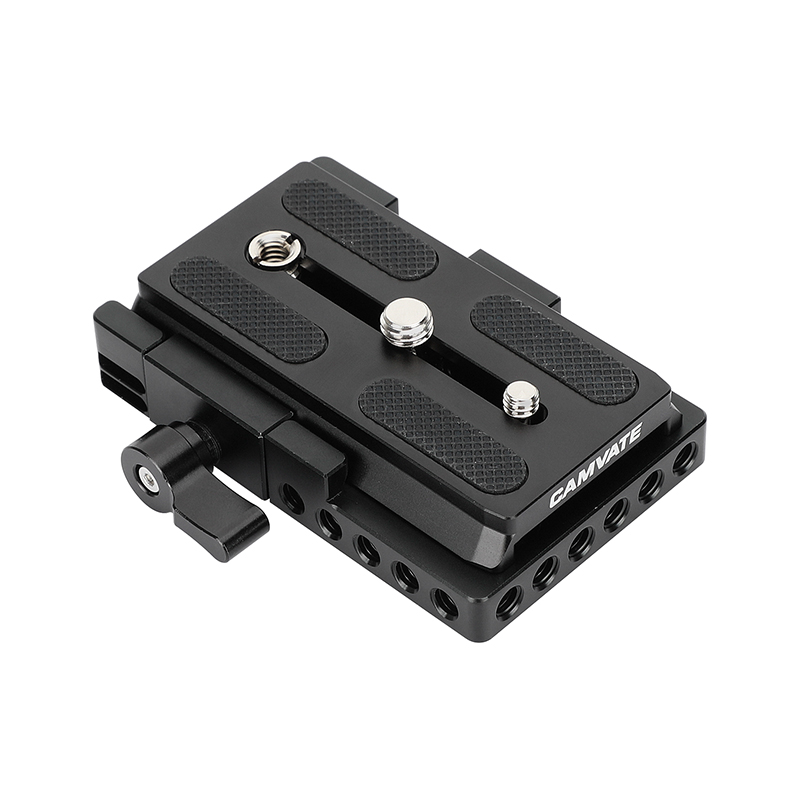 Camvate manfrotto plate clamp slide-in quick release plate with clamp base for manfrotto 577 501 504 701 camera cage tripod