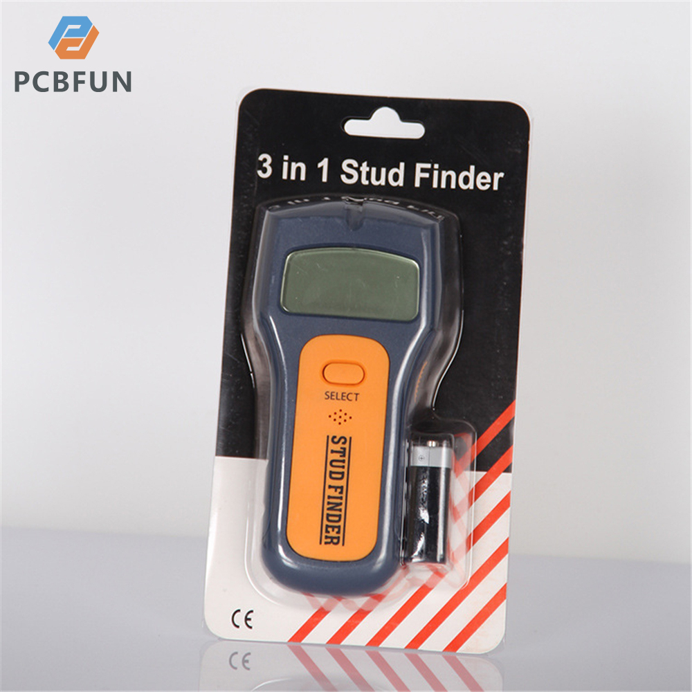 pcbfun TS79 Metal Detector Three-in-one Wall Detector Wooden Post Voltage Density Detection with Battery Depth Metal Detector Concealed Stud Finder Hidden Wire Detector Wall Scanner Wood Stud Metal Cable Detector