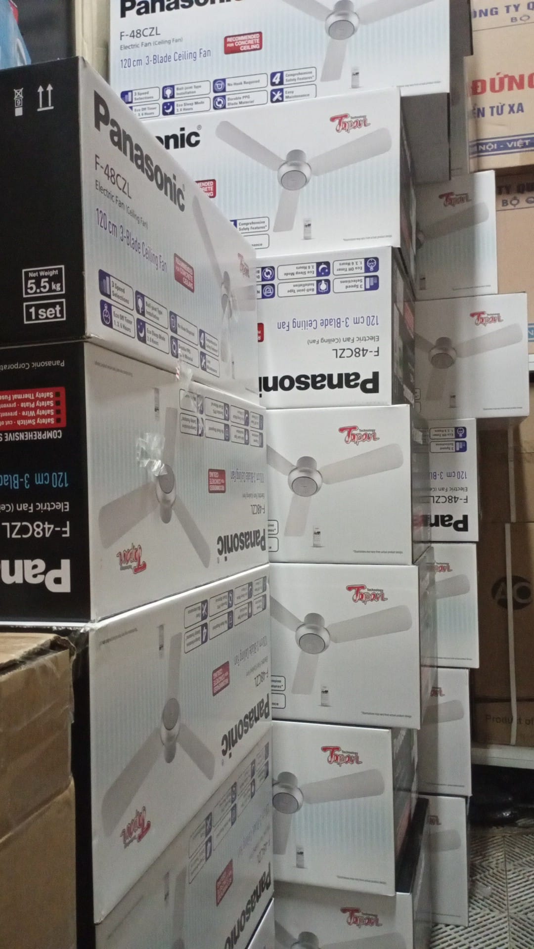 Quạt trần 3 cánh Panasonic F-48CZL [GIAN HÀNG UY TÍN] [HÀNG CHÍNH HÃNG]