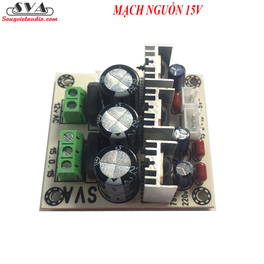 Mạch nguồn đối xứng +/-15v - trắng - mới