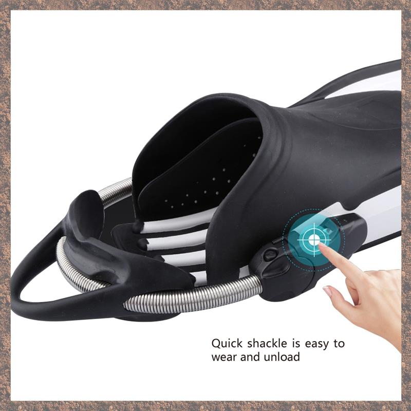 (TQHJ) Diving Fin Spring Heel Strap with Quick Release Buckles Quick Release Buckles for Outdoor Diving