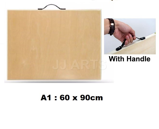 Wooden Drawing Board (with Handle) A1 / A2 / A3 size 4k board