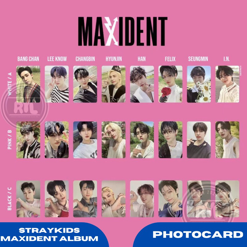 StrayKids MAXIDENT shopee 特典トレカ ８枚コンプ Stray kids maxident shopee特典トレカ セット 8枚 StrayKids MAXIDENT