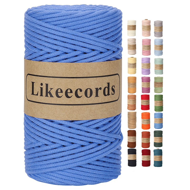 Likeecords 4mm Single Strand Macrame Cord 80m Macrame Supplies for Crafts,  Wall Hangings, Plant Hangers, Holders, and Home Decor