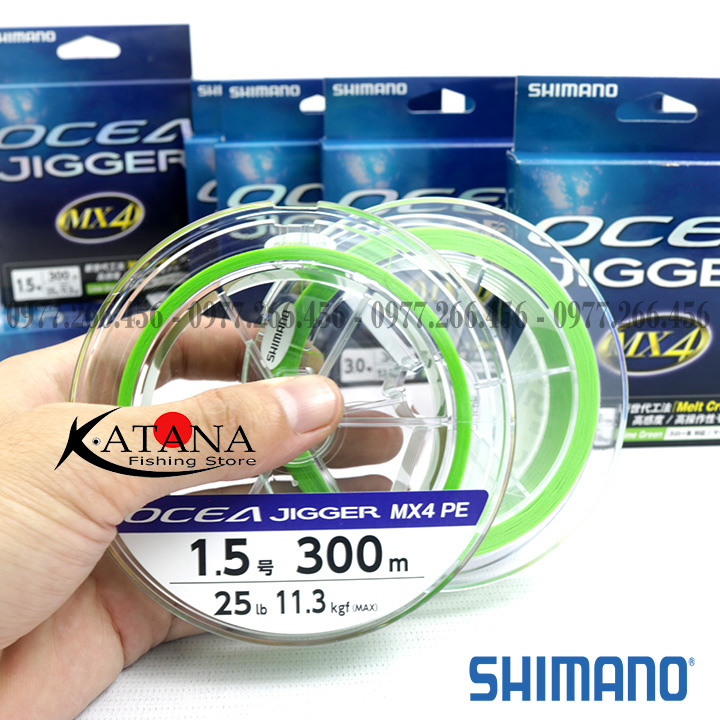 Dây PE Shimano Ocea Jigger MX4 - 300m