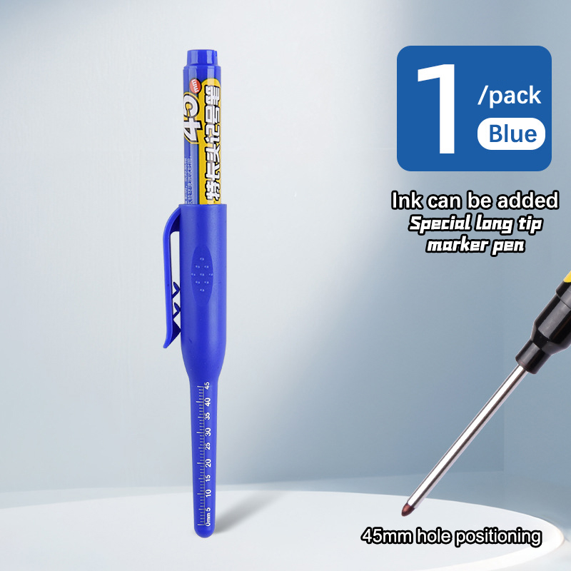 Tools%2045mm%20Deep%20Hole%20Long%20Nib%20Head%20Markers%20Deep%20Drill%20Hole%20Long%20Nib%20Scriber%20Multifunction%20Mechanical%20Carpentry%20Colorful%20Marker%20Pen%20Natuo%20-%20Image%204