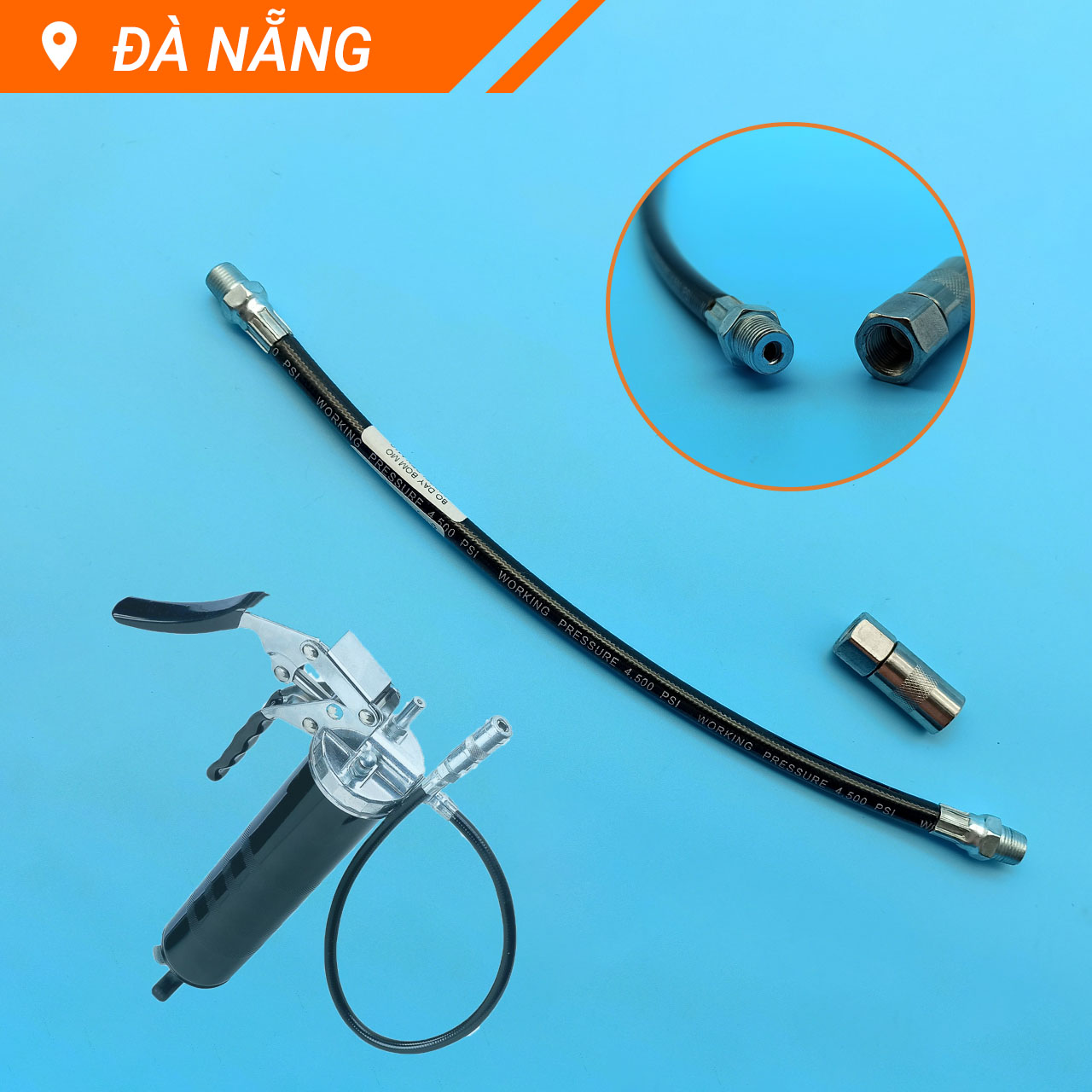 Bộ đầu, dây bơm mỡ bò