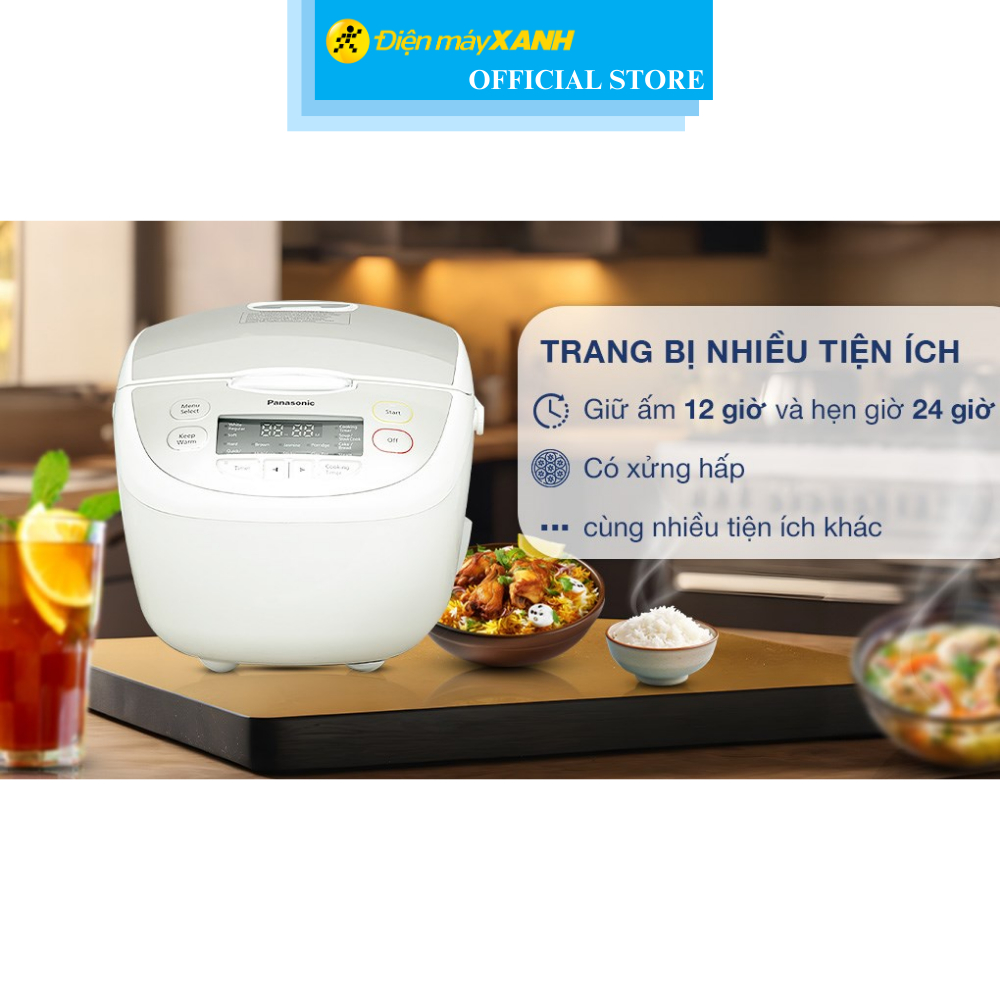 Nồi cơm điện tử Panasonic 1.8 lít SR-CP188NRAM